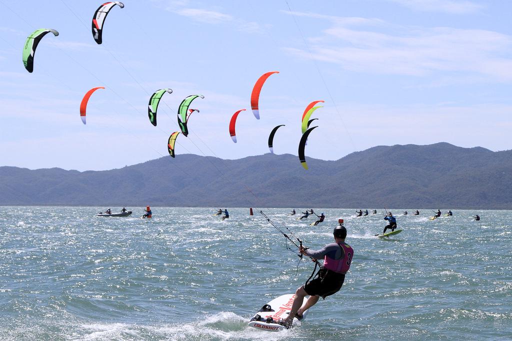 Sail Townsville's Australian Formula Kiteboard Championship, day two action. © Peter Campbell